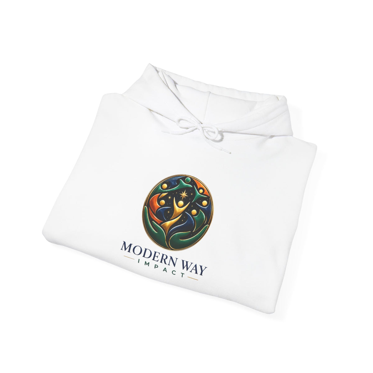 Modern Way Impact Hoodie — Mystical Botanical Logo Sweatshirt