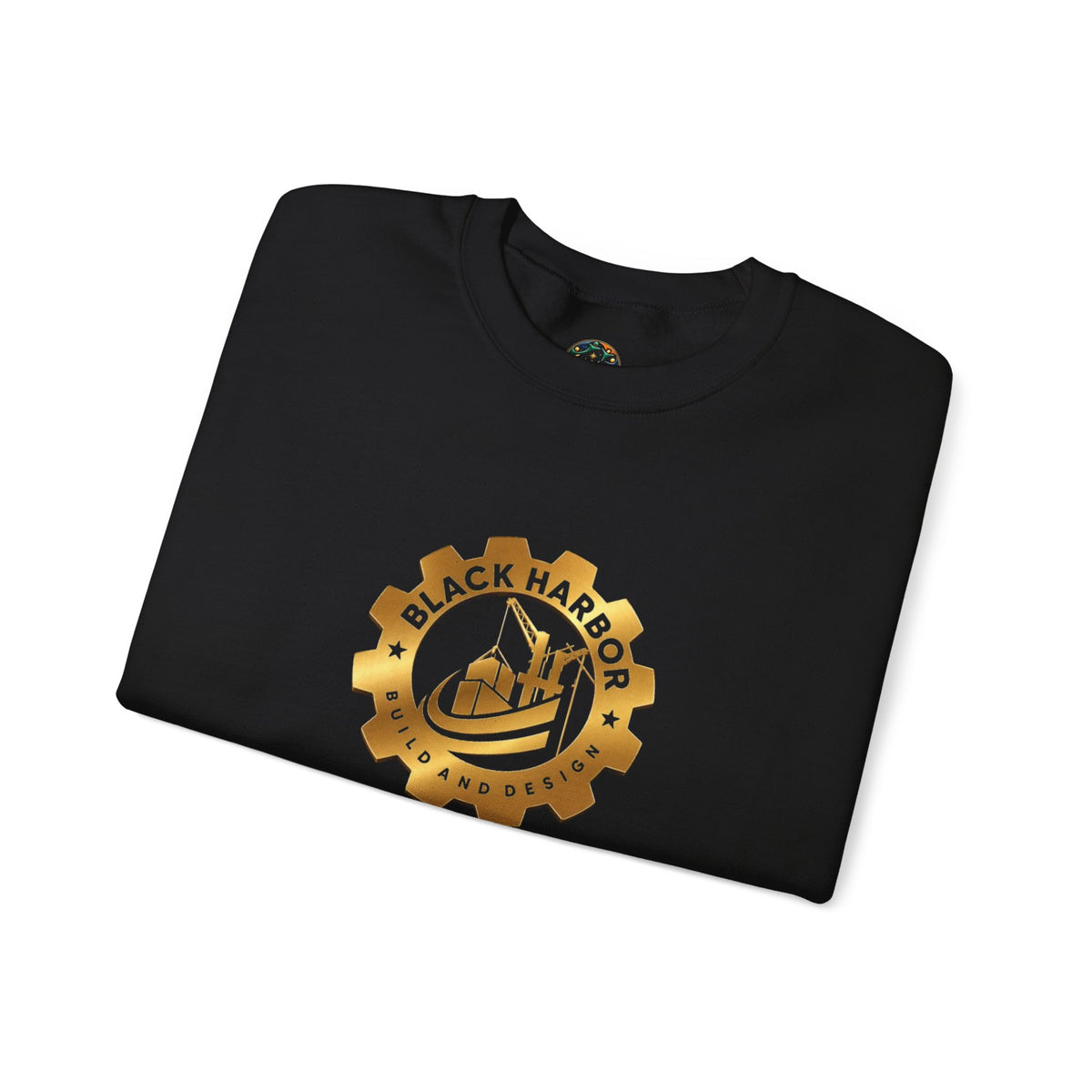 Black Harbor BD Gear Crewneck Sweatshirt — Nautical Harbor Logo Pullover