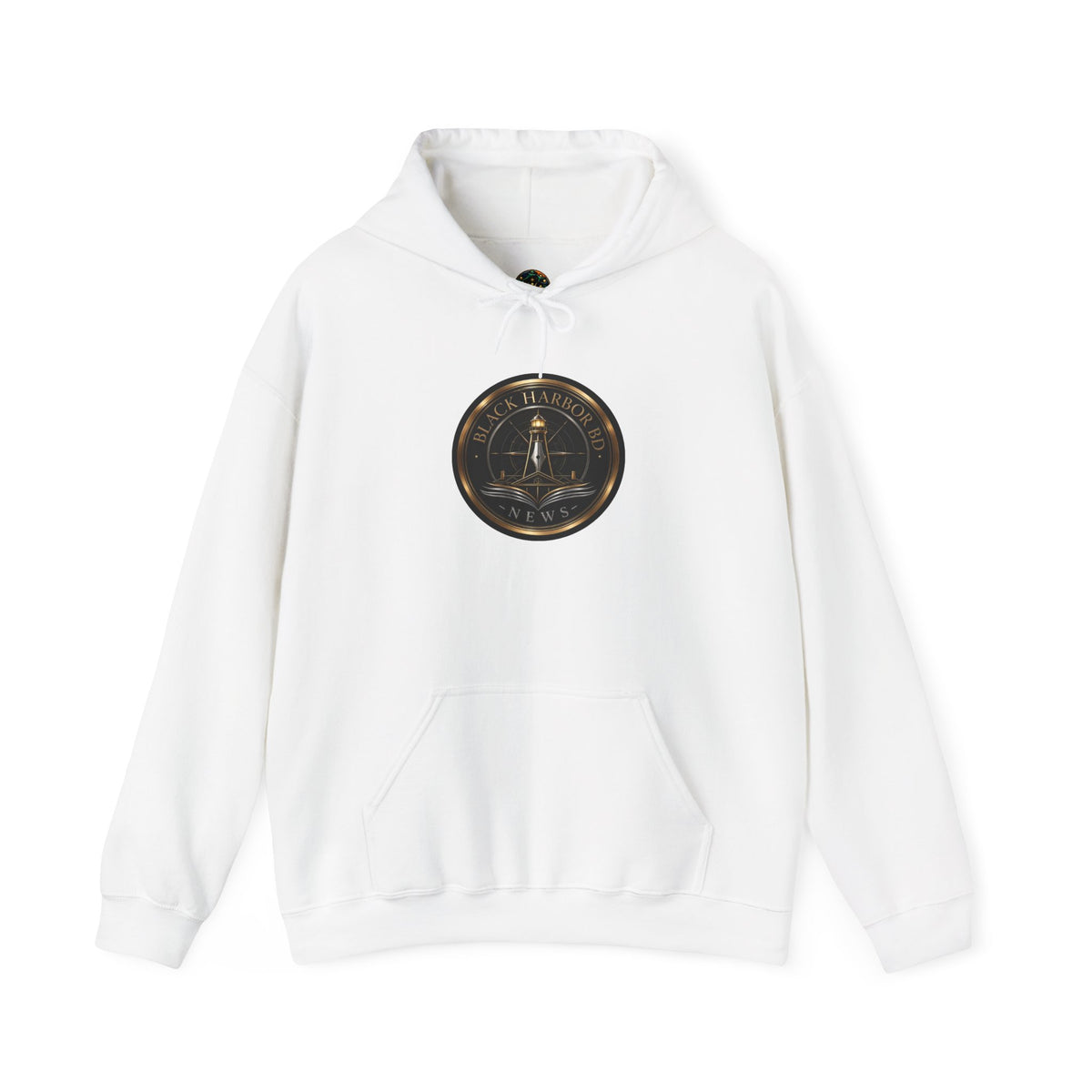 Hoodie - Vintage Black Harbor Seal Graphic Hooded Sweatshirt