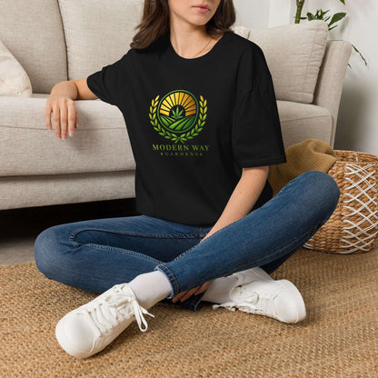 Modern Way Gardens T-Shirt — Sun & Leaf Logo Tee