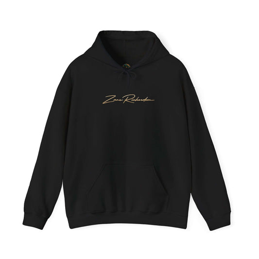 Minimal Script Hoodie — "Zane Richardson" Signature Pullover