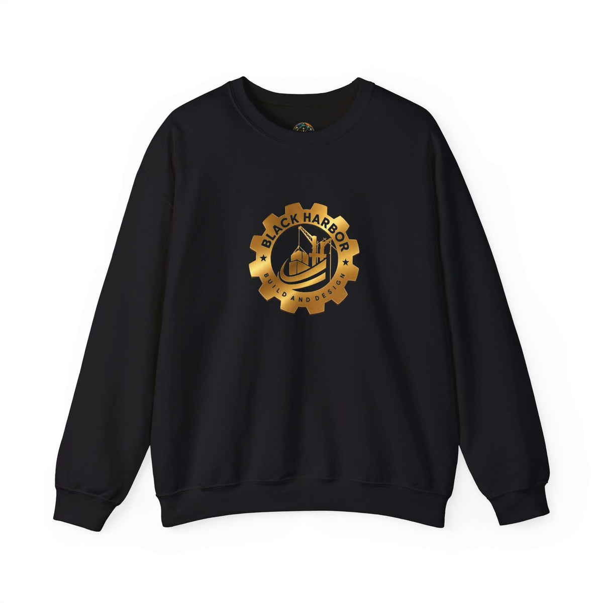 Black Harbor BD Gear Crewneck Sweatshirt — Nautical Harbor Logo Pullover
