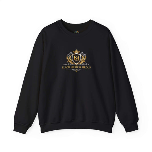 Crest Crewneck Sweatshirt — "Black Harbor Group" Logo