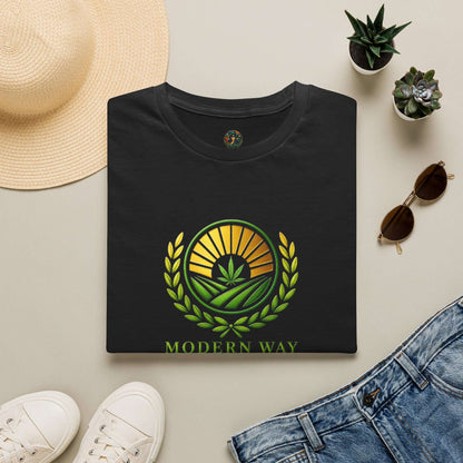 Modern Way Gardens T-Shirt — Sun & Leaf Logo Tee