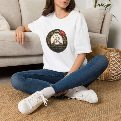 Monogram Crest T‑Shirt — 'Zane Richardson' Personalized Logo Tee