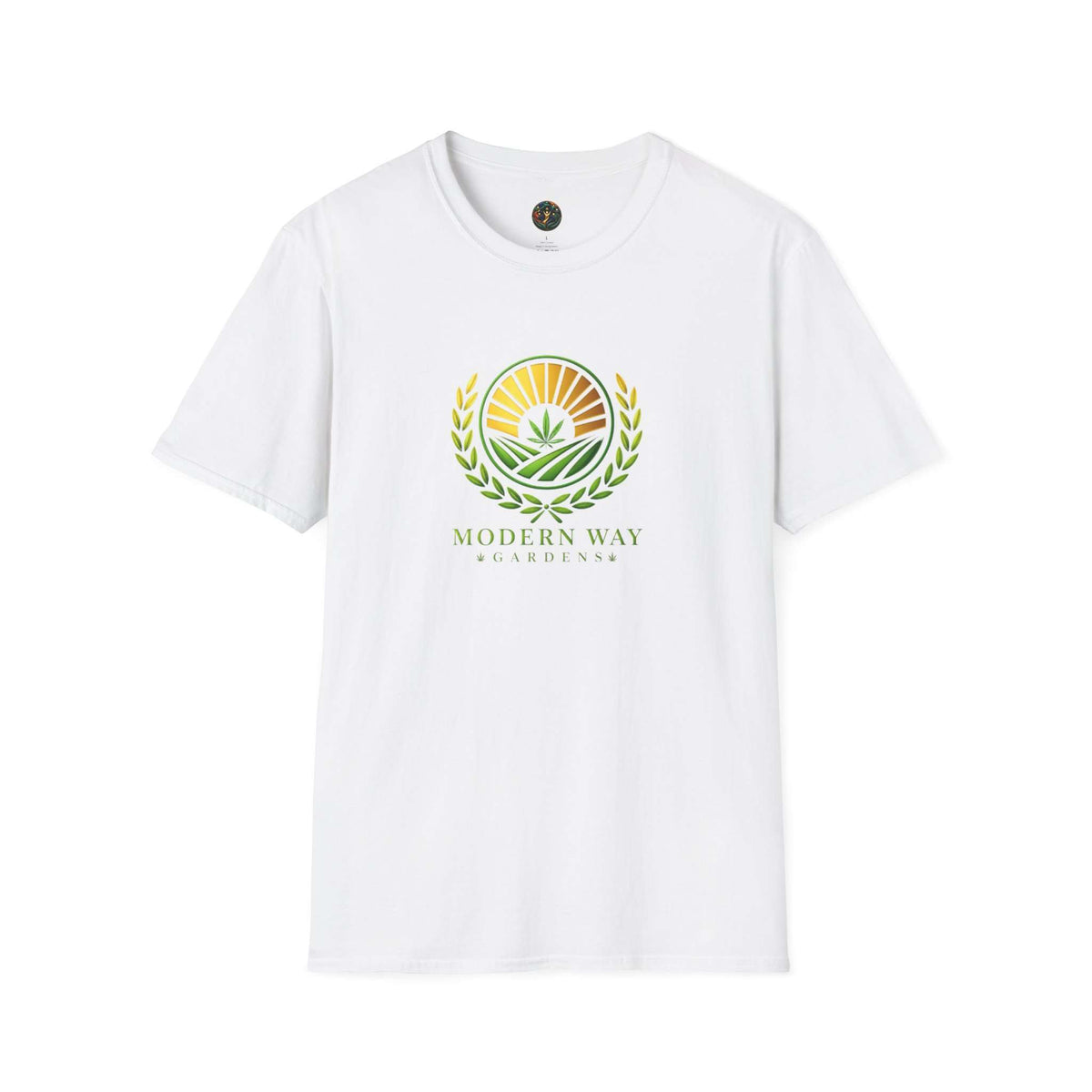 Modern Way Gardens T-Shirt — Sun & Leaf Logo Tee