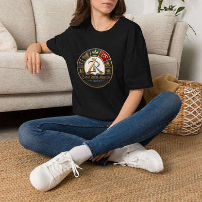 Monogram Crest T‑Shirt — 'Zane Richardson' Personalized Logo Tee