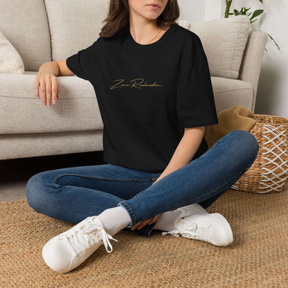 Minimal Script Name Tee — Personalized 'Zane Richardson' Signature T‑Shirt