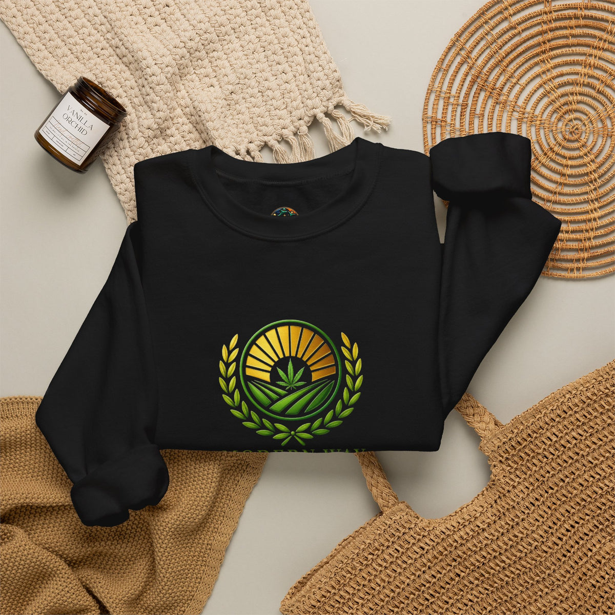 Modern Way Gardens Logo Sweatshirt — Sunrise Laurel Crewneck