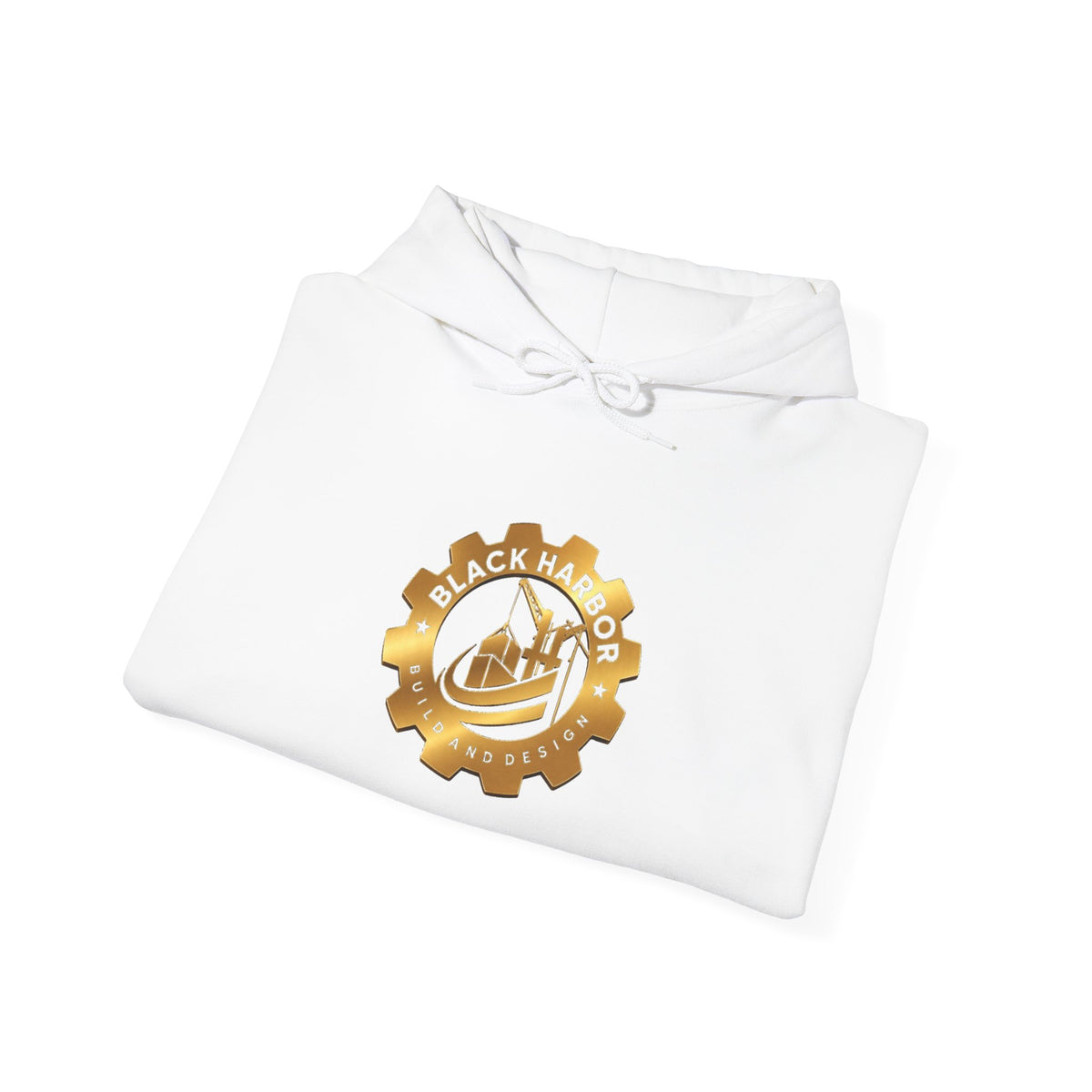 Gearhead Black Harbor BD Logo Hoodie — Golden Emblem